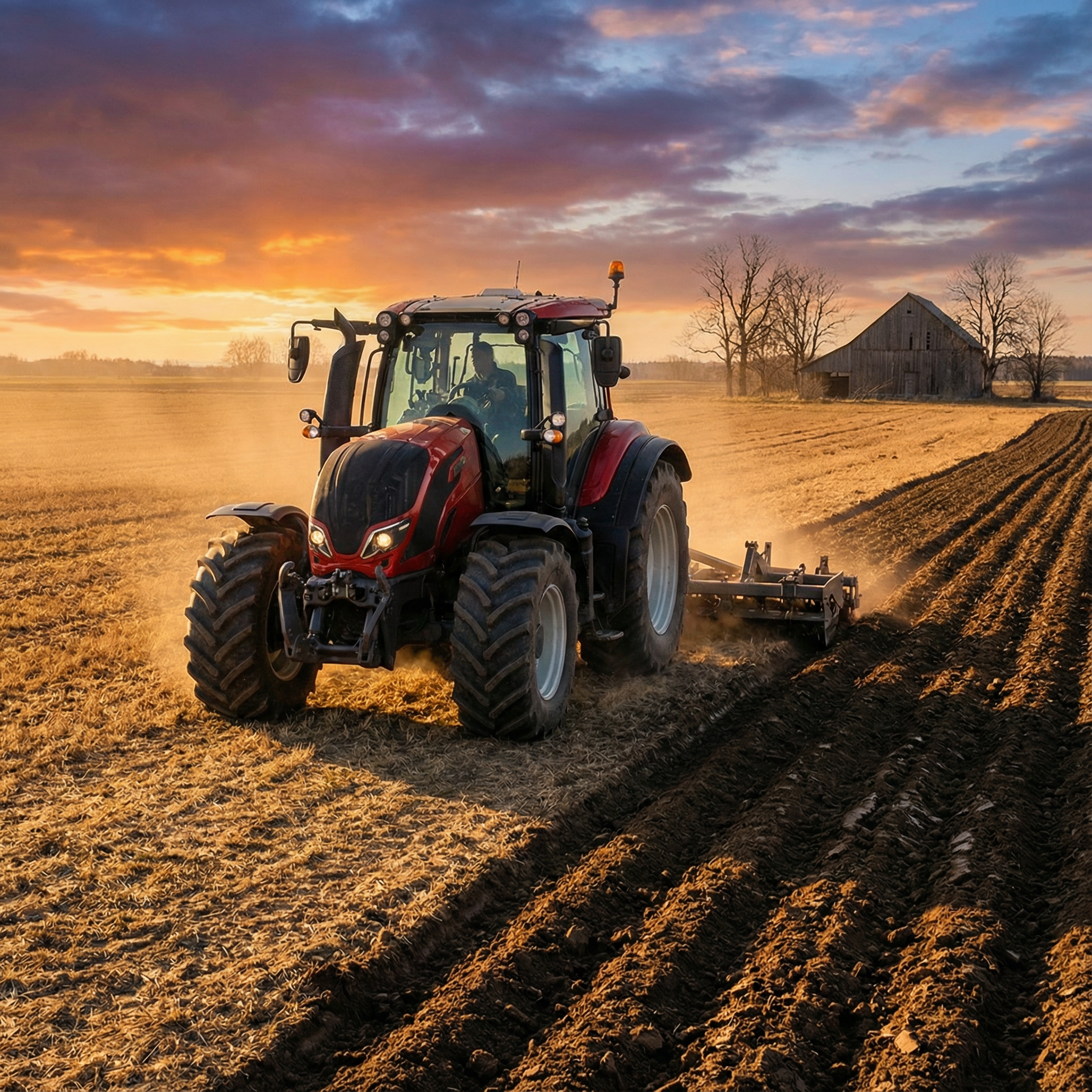 Tractor Tilling Image